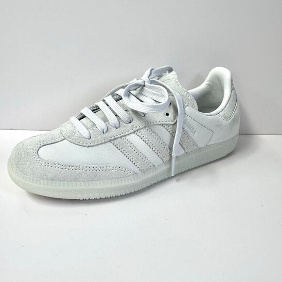 Adidas Samba OG sneaker in "Dash Grey" Mens Size 9 White Gum Sole UK Size 7.5 - Picture 1 of 12